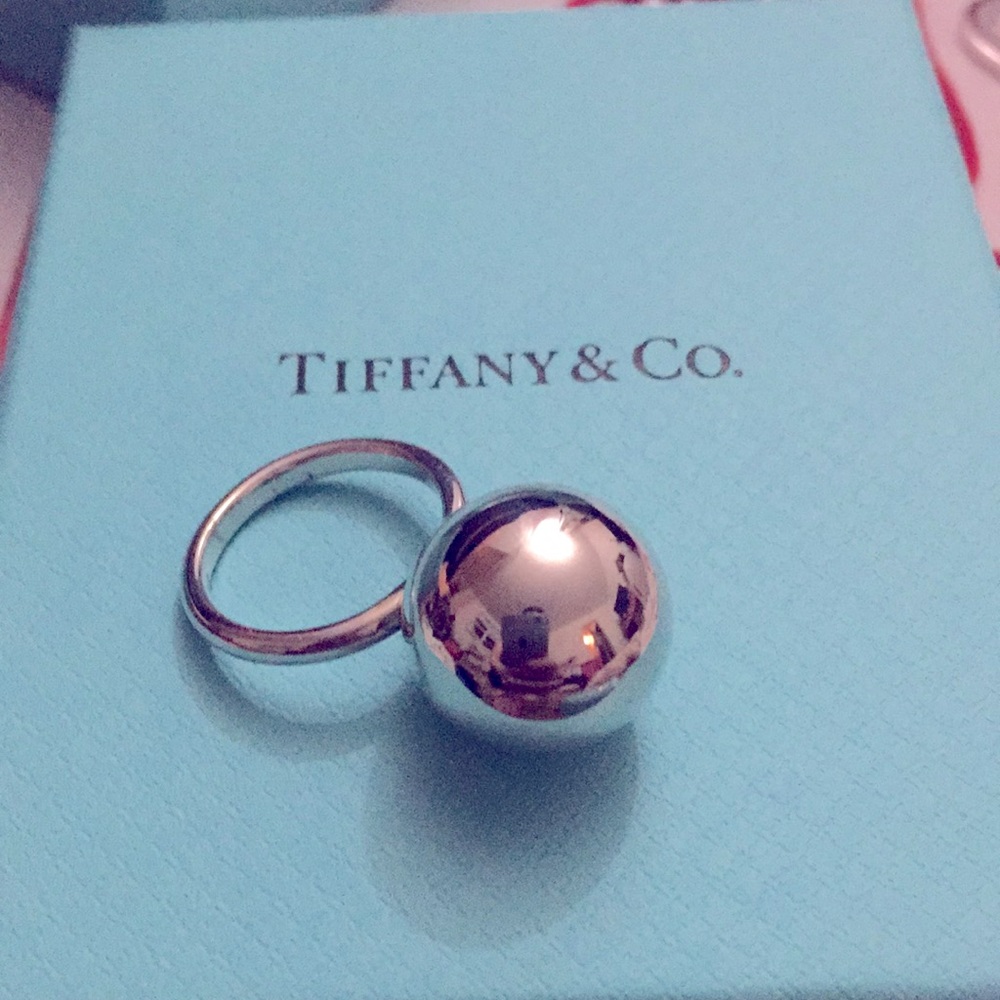 Authentic Tiffany hardware ball ring 15.75mm
